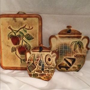 Sand Stone Motif Kitchen Dining Room Wall Plaques